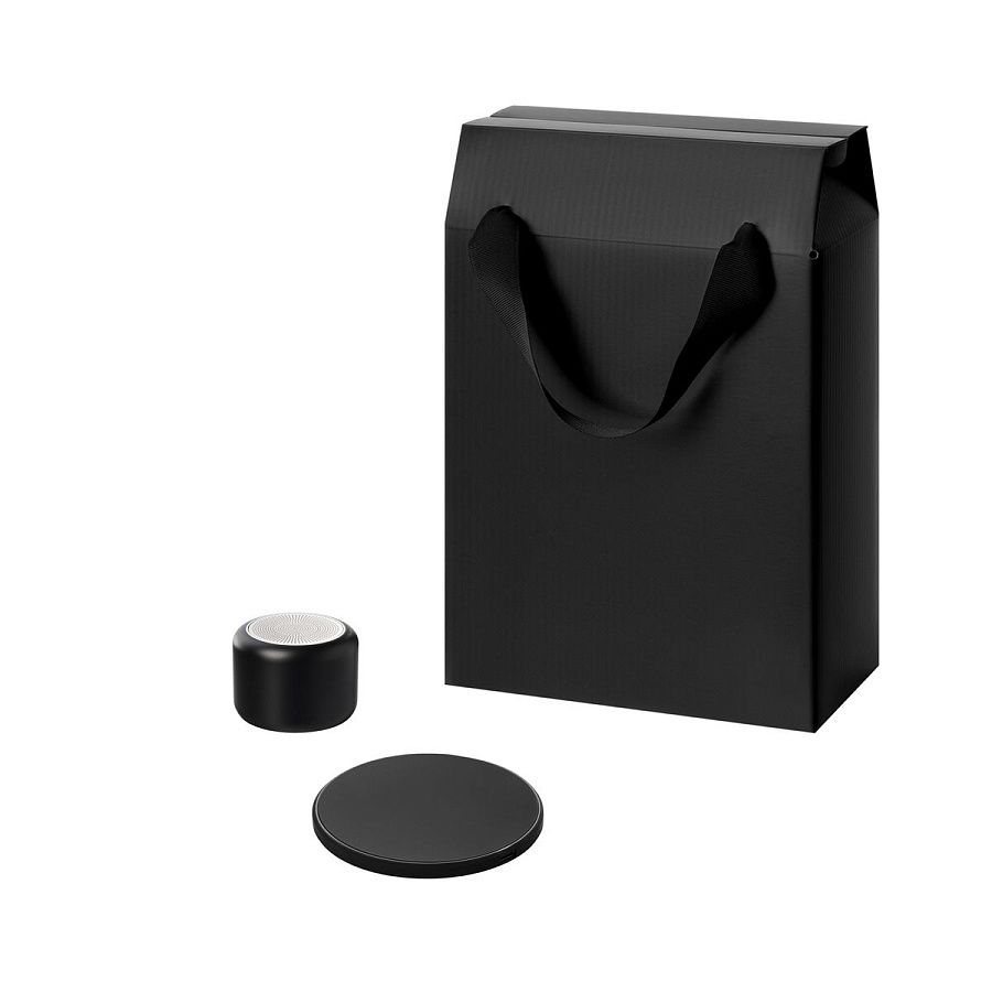 Подарочный набор Passion, Auris, черный (колонка, зарядное устройство)