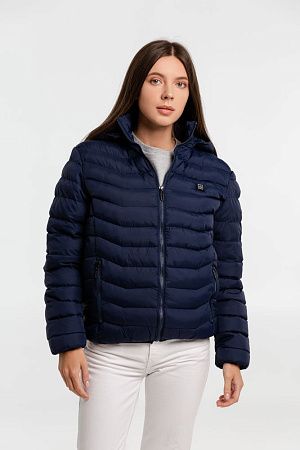 Куртка с подогревом Thermalli Chamonix, темно-синяя, размер S