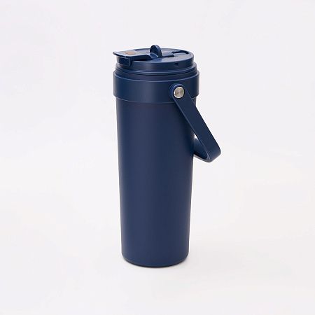 Термокружка вакуумная Solo, синяя