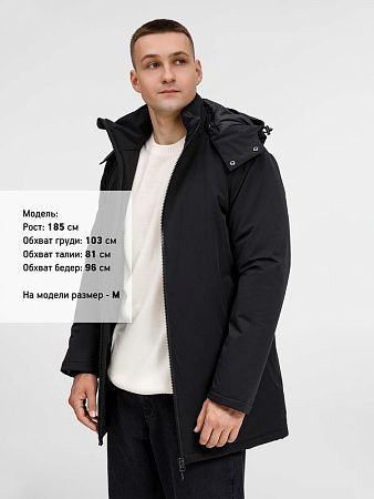 Куртка-парка унисекс Sfera, черная, размер S