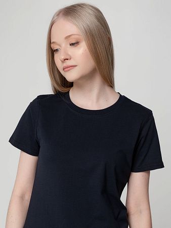 Футболка женская T-bolka Lady, темно-синяя, размер XL