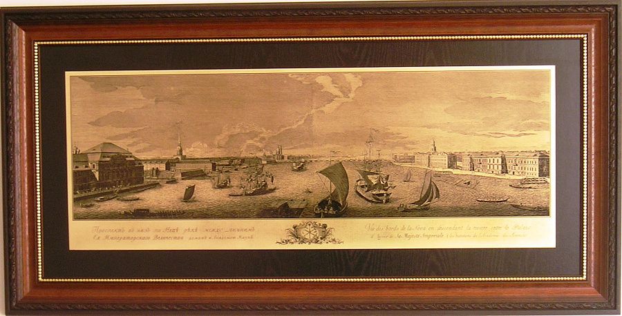 Гравюра "Панорама СПб К"