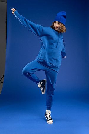 Худи унисекс H2, синее, размер XL/2XL