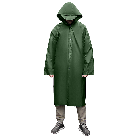 Дождевик Oxford, унисекс, материал полиэстер с пропиткой, размер M-L, темно-зеленый