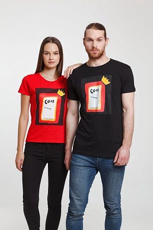 Футболка женская «Сода», красная, размер S