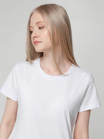 Футболка женская T-bolka Lady, белая, размер L
