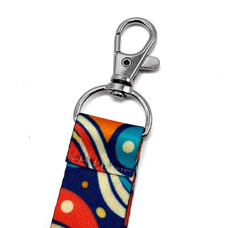 Ланъярд полноцветный Флип с карабином и замком безопасности, 15 мм