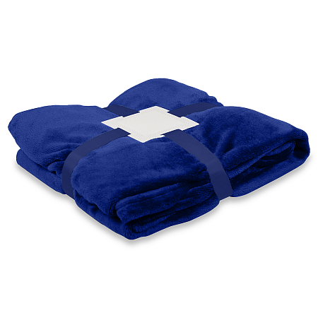 Плед мягкий флисовый Super Soft  Comfort Travel, 125*170 см, синий 654С