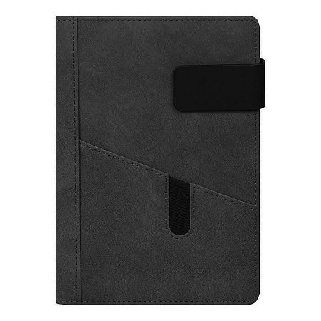 Ежедневник Smart New York Suede А5, черный, недатированный, в твердой обложке с поролоном, в подарочной коробке