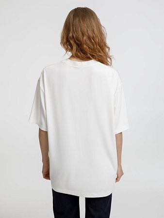 Футболка оверсайз унисекс Lavinia, белая, размер XS/S