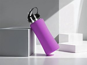 Бутылка для воды "Bottle C1", сталь, soft touch, 600 мл