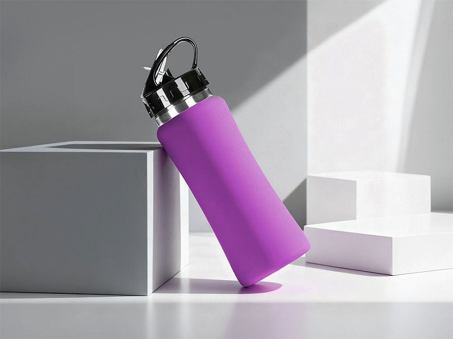 Бутылка для воды "Bottle C1", сталь, soft touch, 600 мл