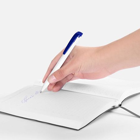 Ручка шариковая Favorite, белая с синим