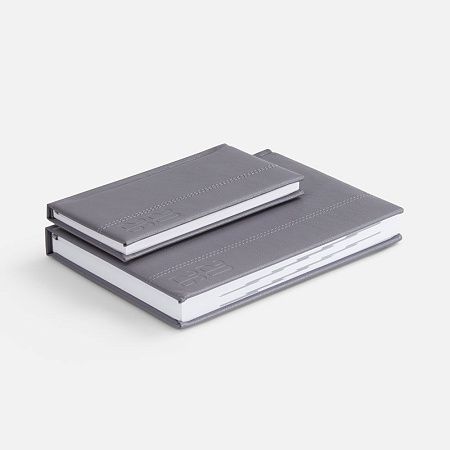 Еженедельник Baza, датированный, серый