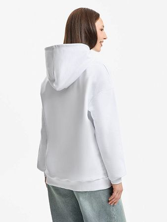 Худи унисекс оверсайз Daylero, белое, размер XS/S