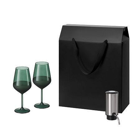 Подарочный набор Emerald, Dante (2 бокала + аэратор для вина)