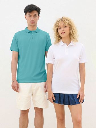 Рубашка поло унисекс Pitcher, белая, размер XS