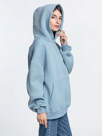 Худи Kulonga Oversize, серо-голубое, размер XS/S