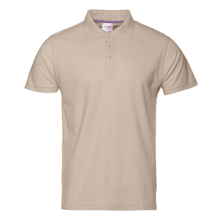 Рубашка поло мужская STAN хлопок/полиэстер 185, 104, Песочный бежевый,  (541)  (46/S)