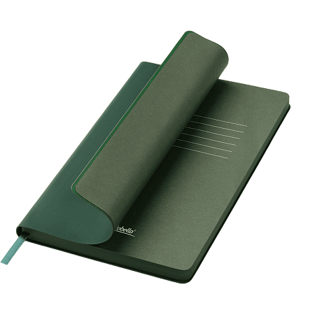 Ежедневник Латте софт-тач (Latte soft touch) недатированный, зеленый
