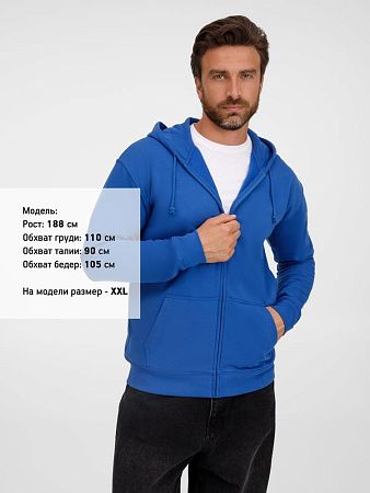 Толстовка унисекс Carter, ярко-синяя (royal), размер XL