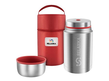 Термос для еды Relaxika «301» в чехле, 1200 мл
