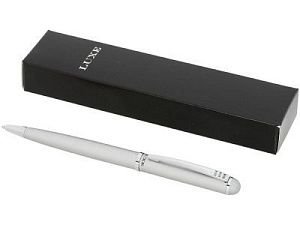 Ручка металлическая шариковая, цвет: серебристый