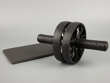 Ролик для пресса с ковриком Presswork, черный