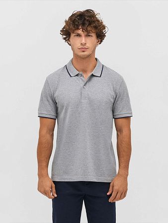 Рубашка поло унисекс Palermo, черная с белым, размер XS