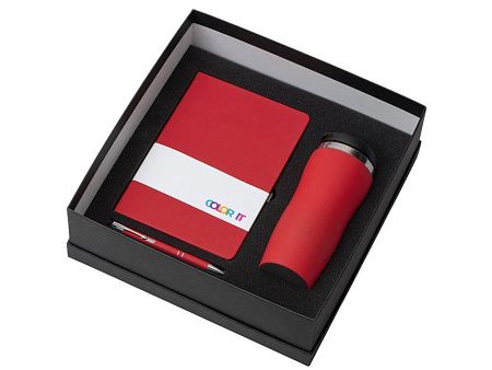 Подарочный набор "Color it" с блокнотом, металлической ручкой и термокружкой