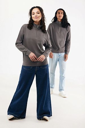 Свитшот на молнии Iqoniq Elgon из переработанного хлопка, 300 г/м²