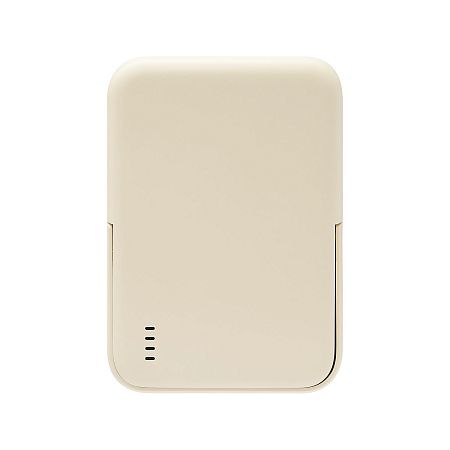 Внешний аккумулятор Юнион PD (Union PD) 10000mAh с функцией беспроводной зарядки 15W, бежевый