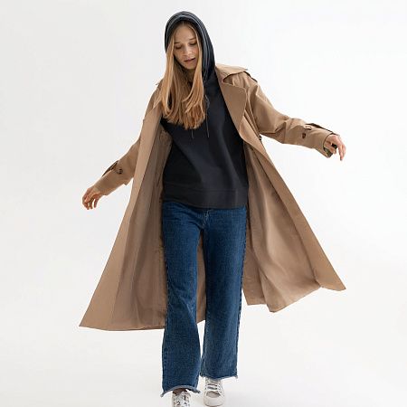 Худи с капюшоном, унисекс ALEX антрацит, размер S