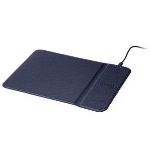 Коврик для мыши с беспроводным зарядным устройством 15W Онор (Honor), синий