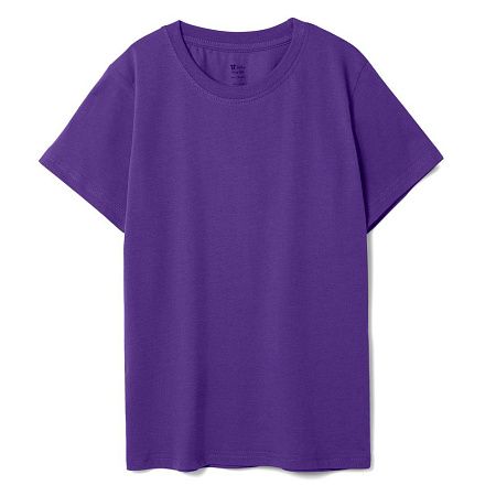 Футболка детская T-Bolka Kids, фиолетовая, размер 6 лет (106-116 см)