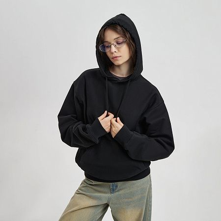 Худи релакс унисекс Адвенче (Adventure), черный, размер 3XL/4XL