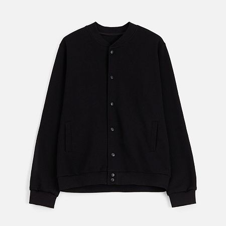 Бомбер унисекс Nuppu, черный, размер S