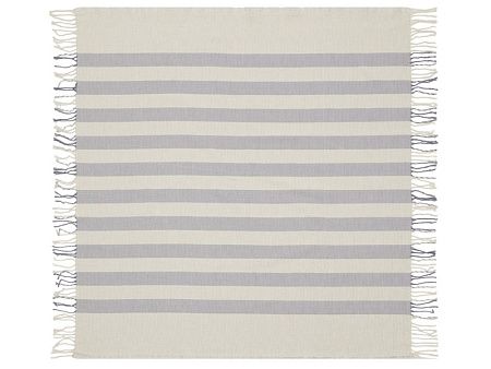 Плед «Reglet» из хлопка с бахромой