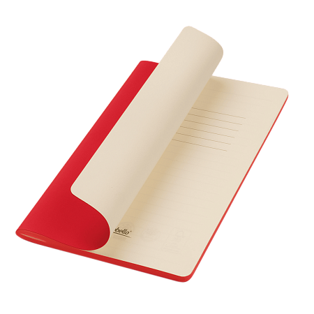 Блокнот Alpha slim, красный
