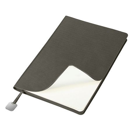 Ежедневник Flexy Happy Line Skyline A5 серый, недатированный, в гибкой обложке