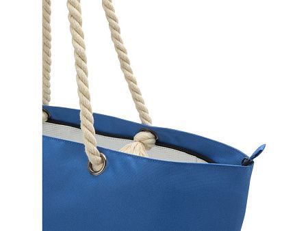 Пляжная сумка-холодильник Panama GRS из переработанных материалов с ручками-шнурками