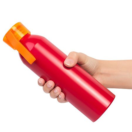 Бутылка для воды VIKING RED 650мл. Красная с оранжевой крышкой 6144.05