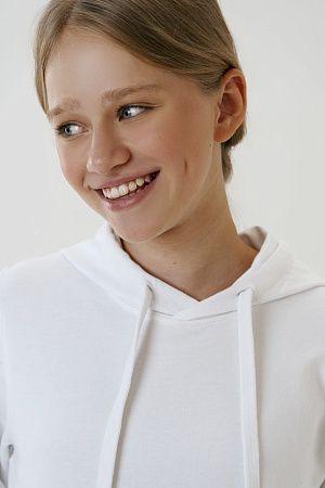 Худи детское Kirenga Kids 2.0, белое, размер 10 лет (130-140 см)