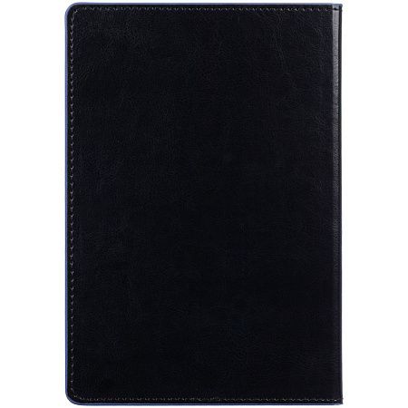 Ежедневник Alanis, недатированный, черный с синим