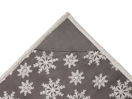 Плед Snowflake новогодний с капюшоном