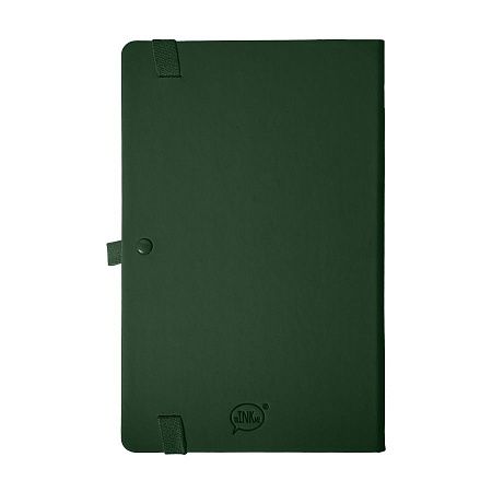 Бизнес-блокнот GLORI, A5, темно-зеленый, твердая обложка, в линейку