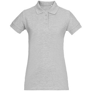 Рубашка поло женская Virma Premium Lady, серый меланж под нанесение