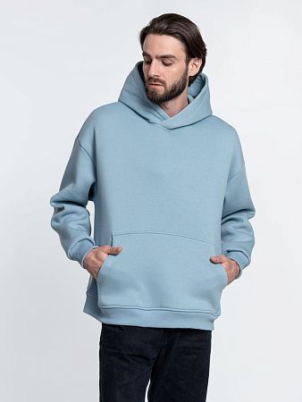 Худи Kulonga Oversize, серо-голубое, размер XS/S