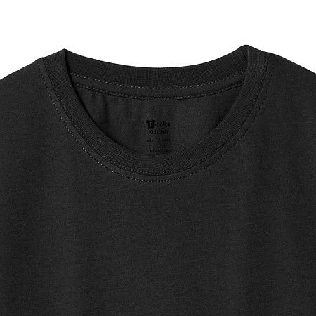Футболка детская T-Bolka Kids, черная, размер 6 лет (106-116 см)