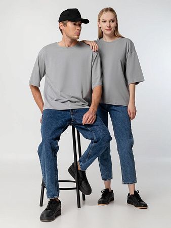 Футболка унисекс оверсайз Street Vibes, серая, размер XS/S